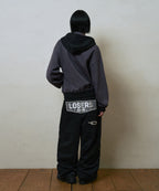 LSC LAYERED STAR STUD WIDE SWEAT PANT (BLACK)