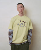 LSC STAR LOGO APPLIQUE LAYERED LONG SLEEVE (YELLOW)