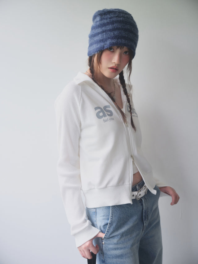 ason SALT ZIP-UP / WHITE