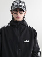 BADBLOOD Reversible Hoodie Windbreaker / Check Black