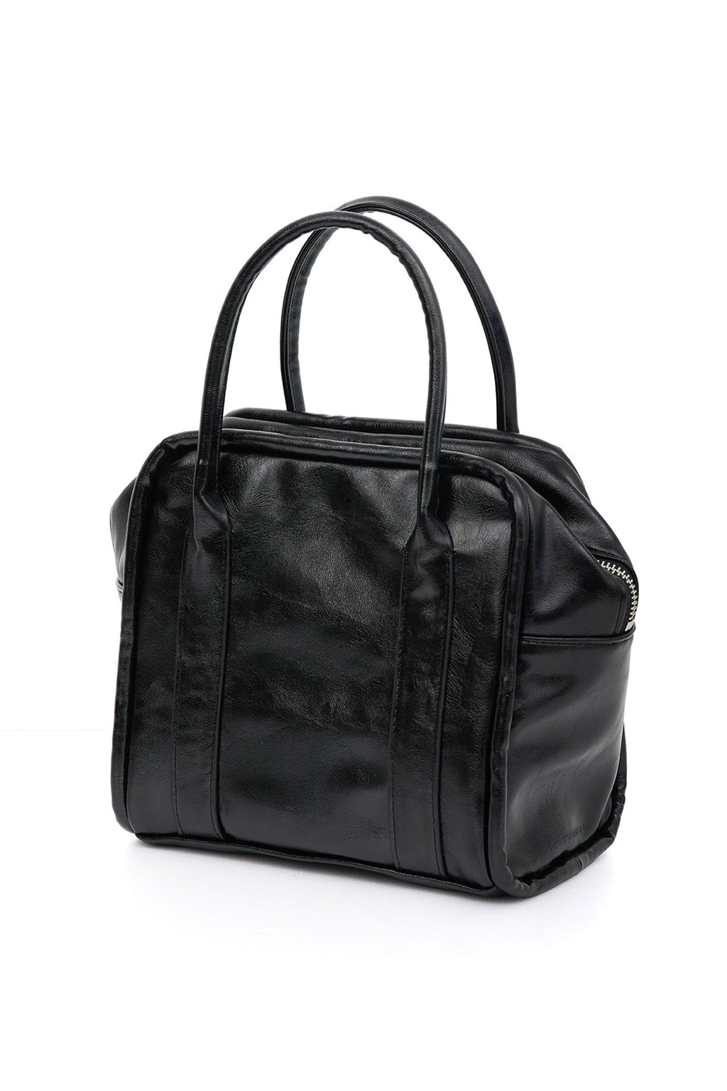 Yeomim mini box bag / crinkle black