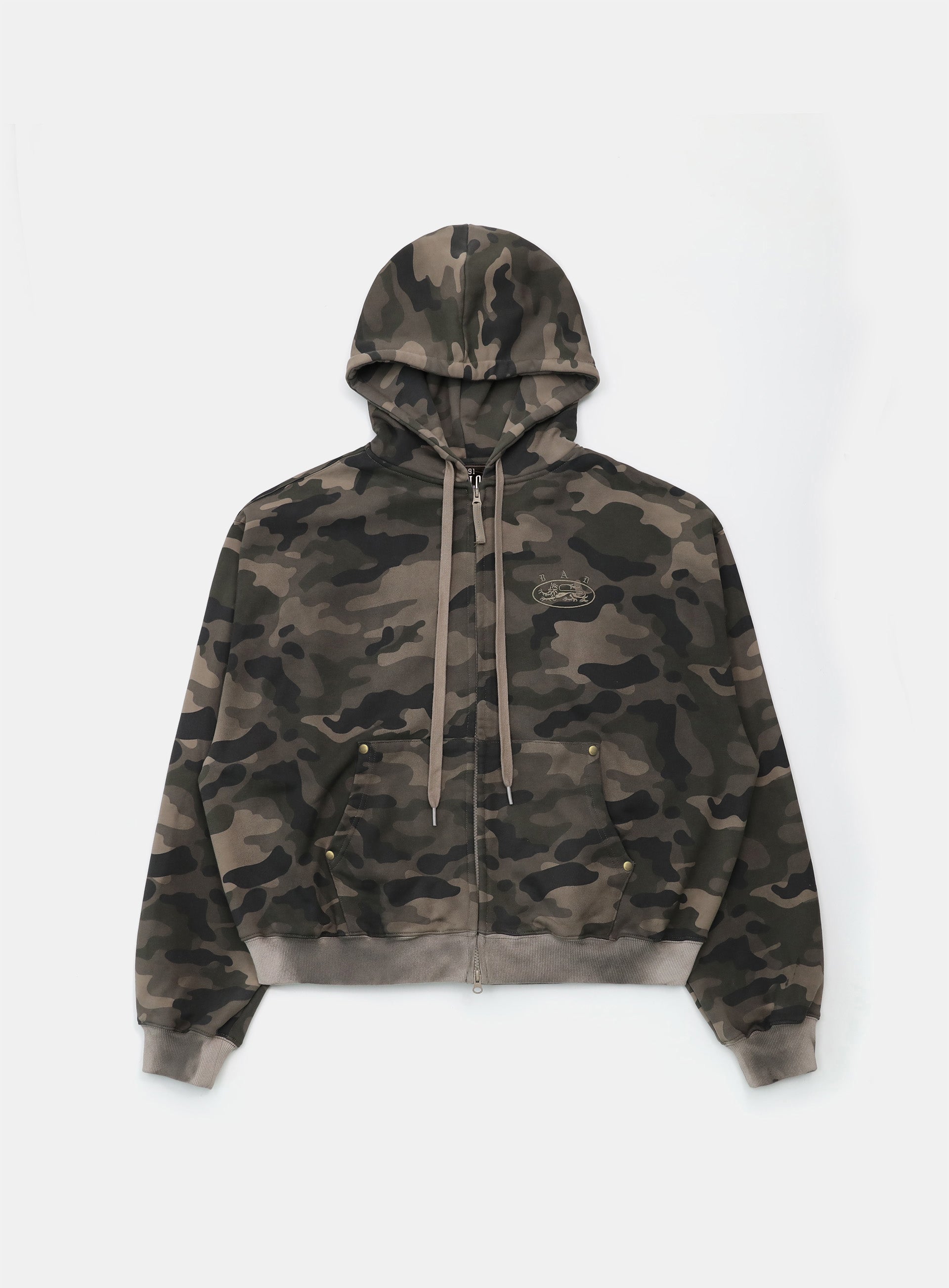 [25SS] BADBLOOD Mystic Capsule Hood Zip-Up / Dark Camo