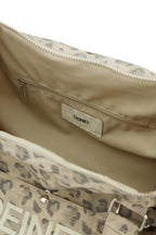 DEINETT LOGO DUFFLE BAG IN LEOPARD