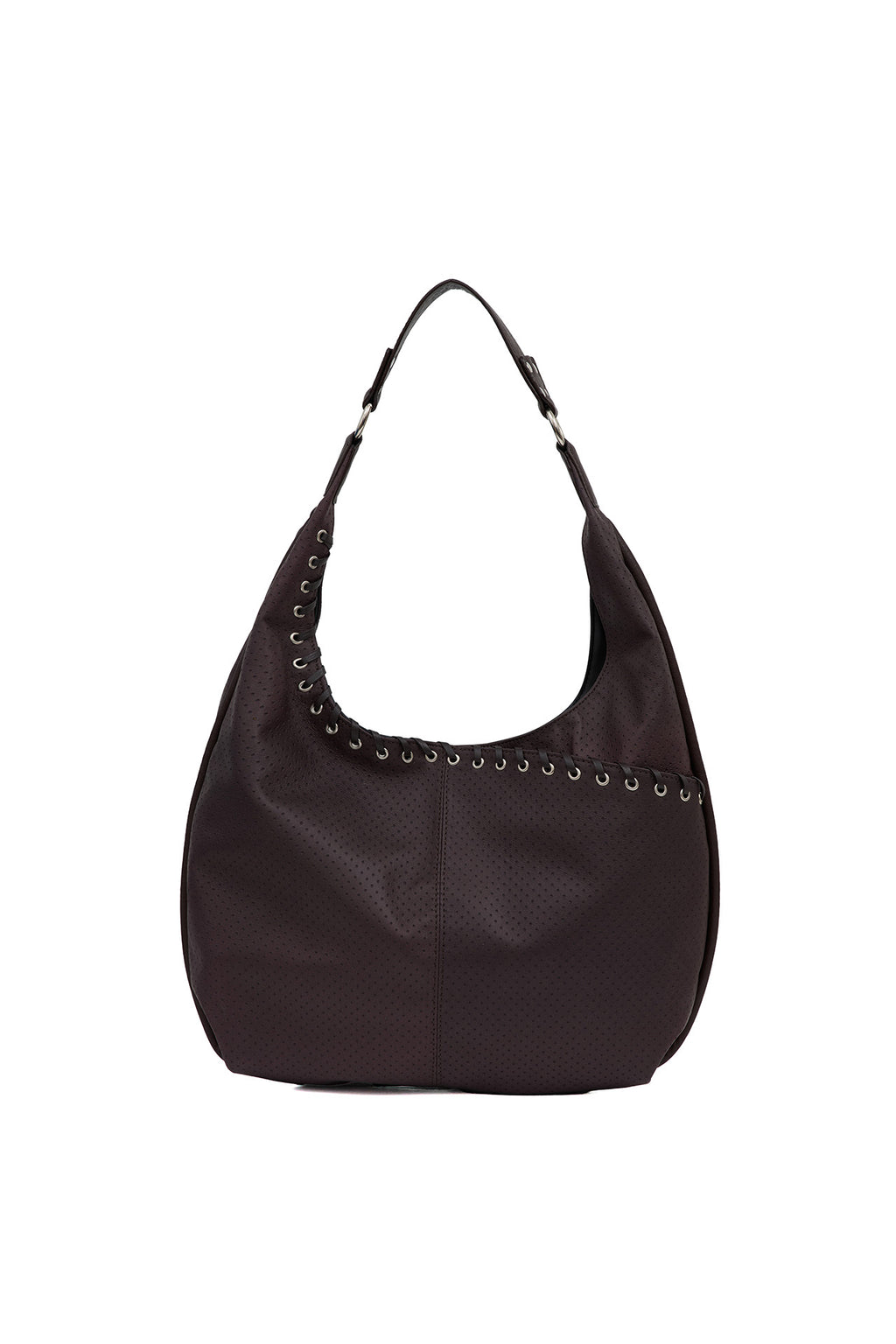 YEOMIM medium slash hobo bag (punching brown)