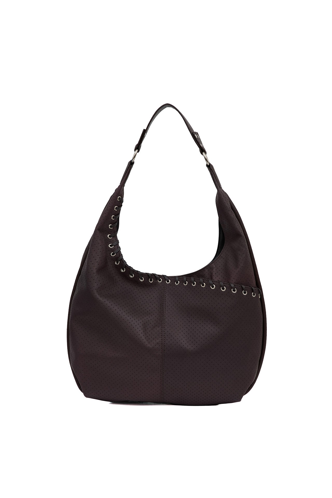 YEOMIM medium slash hobo bag (punching brown)