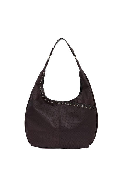 YEOMIM medium slash hobo bag (punching brown)