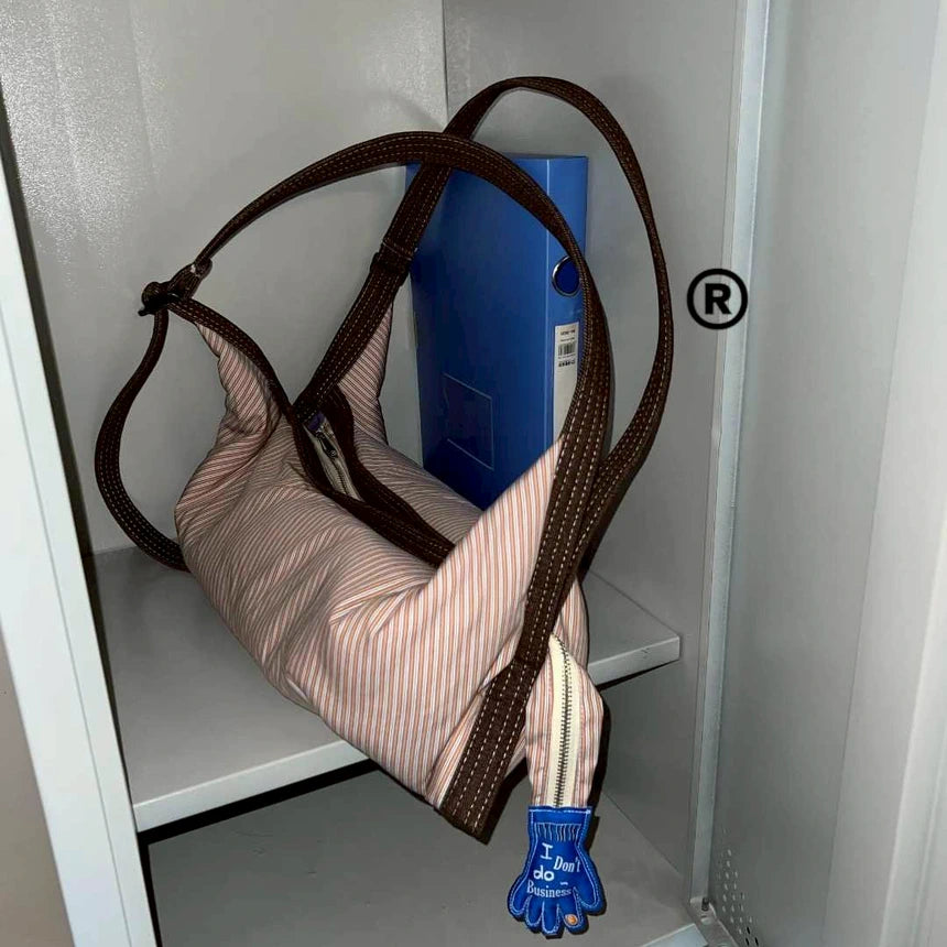 [香港現貨✨] [官方代理] Dachshund Bag - Apricot Strippy