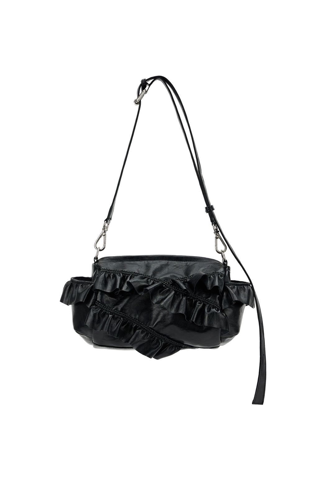 POCKET MINI FRILL BAG / 2COLORS