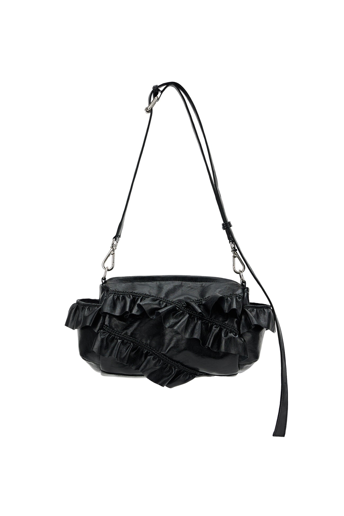 POCKET MINI FRILL BAG / 2COLORS