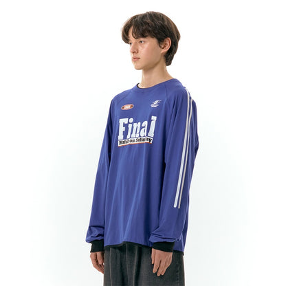 Ames-Worldwide FINAL MATCH LS TEE BLUE