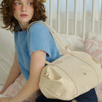 Heeari Aurora Shirring Duffel Bag - Ivory