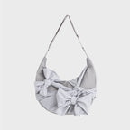 IUGA KNOTTED SHOULDER BAG / NYLON SILVER