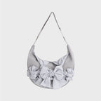 IUGA KNOTTED SHOULDER BAG / NYLON SILVER