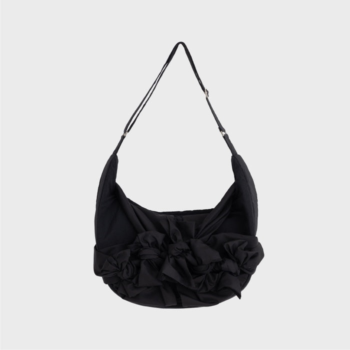 IUGA KNOTTED SHOULDER BAG / NYLON BLACK