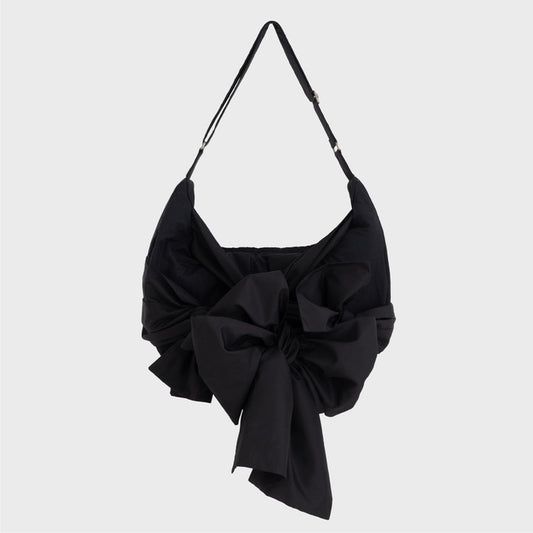 IUGA KNOTTED SHOULDER BAG / NYLON BLACK