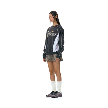 Ames-Worldwide LEISURE TIME LOGO SWEATSHIRT CHARCOAL