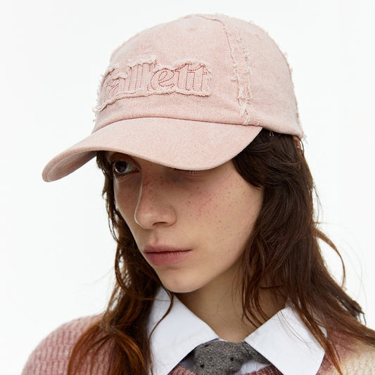 Fallett Applique Damage Ball Cap - pink