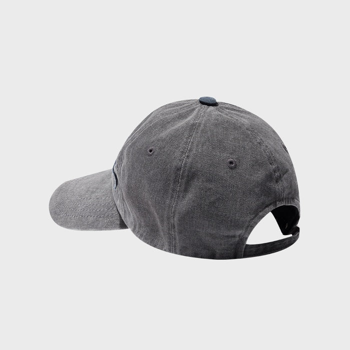WASHED PATCH BALL CAP / GREY