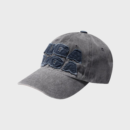 IUGA WASHED PATCH BALL CAP / GREY