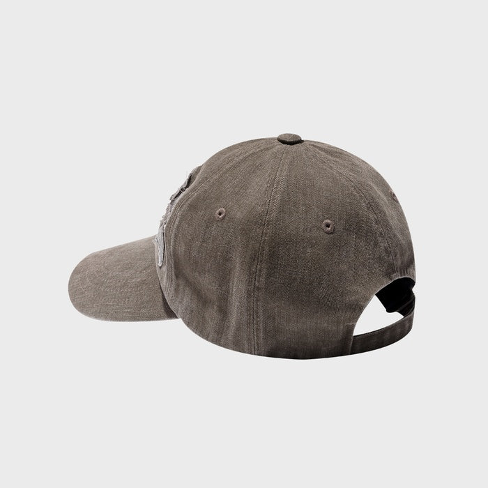 IUGA WASHED PATCH BALL CAP / KHAKI