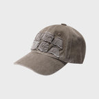WASHED PATCH BALL CAP / KHAKI