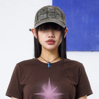 WASHED PATCH BALL CAP / KHAKI