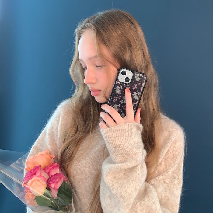 Brown Flower Phone Case (epoxy)