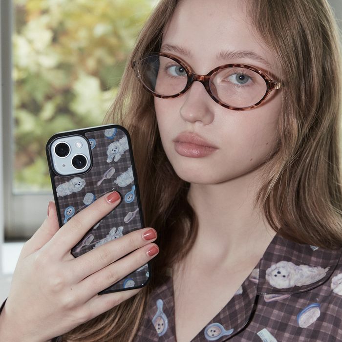 Comb Dog Bumper Phone Case - epoxy/glossy