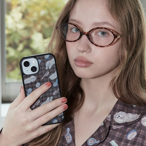 Comb Dog Bumper Phone Case - epoxy/glossy