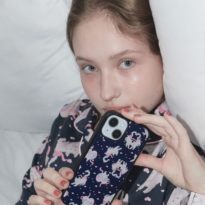 Vintage Love Cat Bumper Phone Case - epoxy/glossy