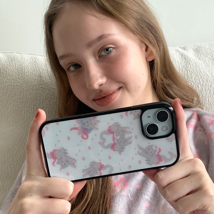 Soft Love Cat Bumper Phone Case - epoxy/glossy