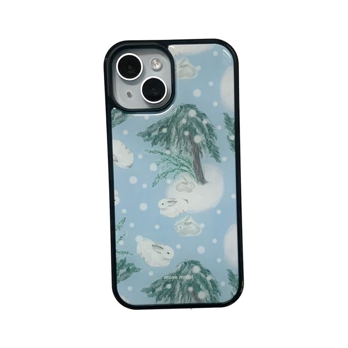 Snow Rabbit Bumper Phone Case - epoxy/glossy