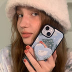 Snow Rabbit Bumper Phone Case - epoxy/glossy