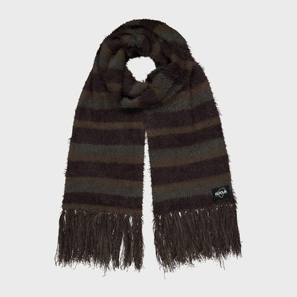 IUGA STRIPED HAIRY BOLD MUFFELR / BROWN