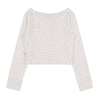 NASTY FANCY CLUB LACE STAR BASIC CARDIGAN / WHITE