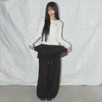 NASTY FANCY CLUB LACE STAR BASIC CARDIGAN / WHITE