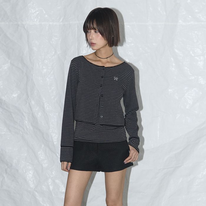 NASTY FANCY CLUB LACE BASIC CARDIGAN SET UP / 3COLORS