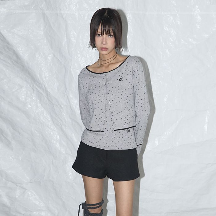 NASTY FANCY CLUB LACE BASIC CARDIGAN SET UP / 3COLORS