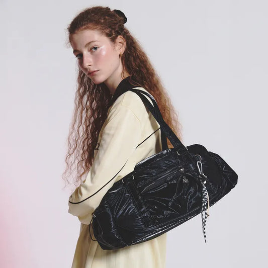 NB New Balance Glossy Ribbon Duffle Bag - V2 D/Black
