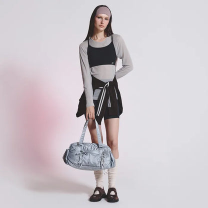 NB New Balance Glossy Ribbon Duffle Bag - V2 Silver