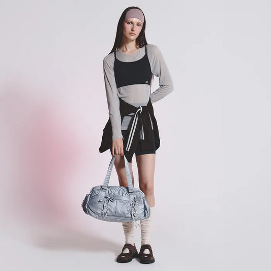 NB New Balance Glossy Ribbon Duffle Bag - V2 Silver
