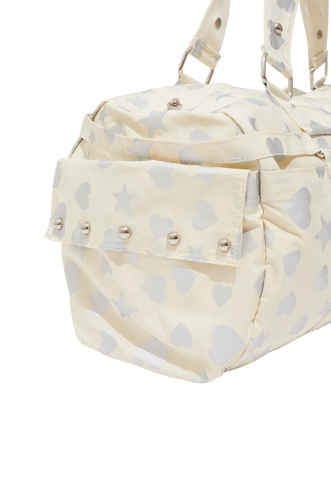 DEINET X TMV HEART STAR DUFFLE BAG IN LEMON