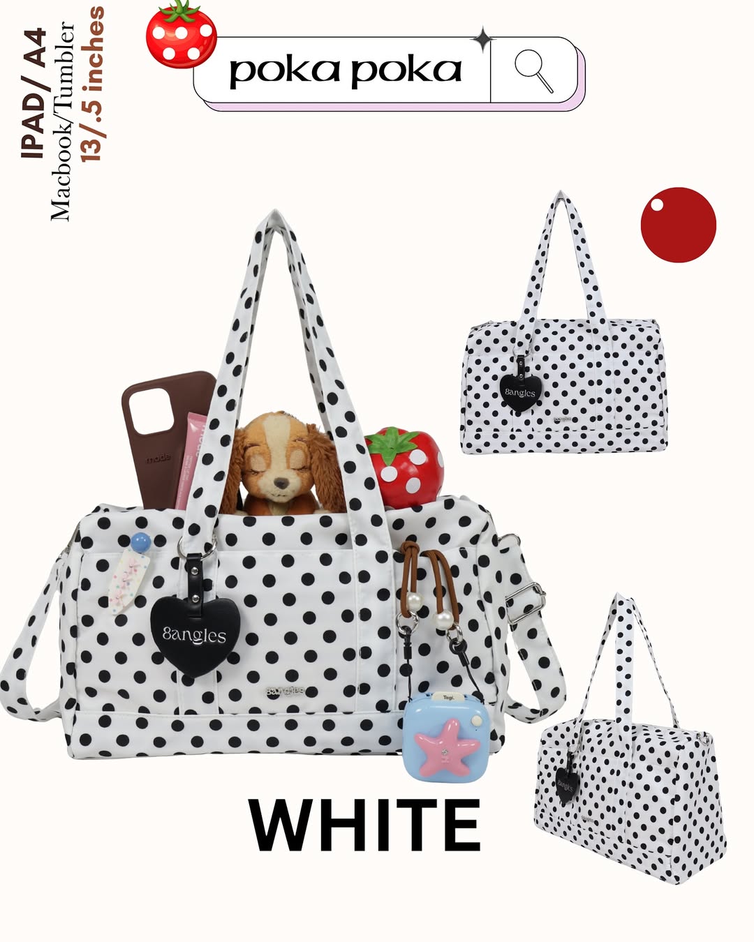 Poka Poka Polkadot Bread Bag - 3colors