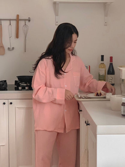 [韓國售出16,000+⭐️] J'eu Seven Days Cotton Pajama Set 7colors