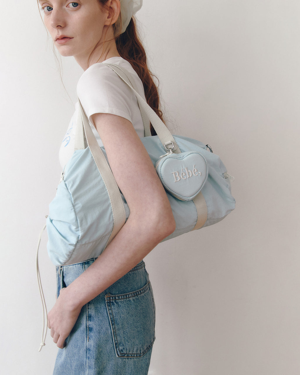 NOIRNINE Bébé Nylon Bag / sky blue