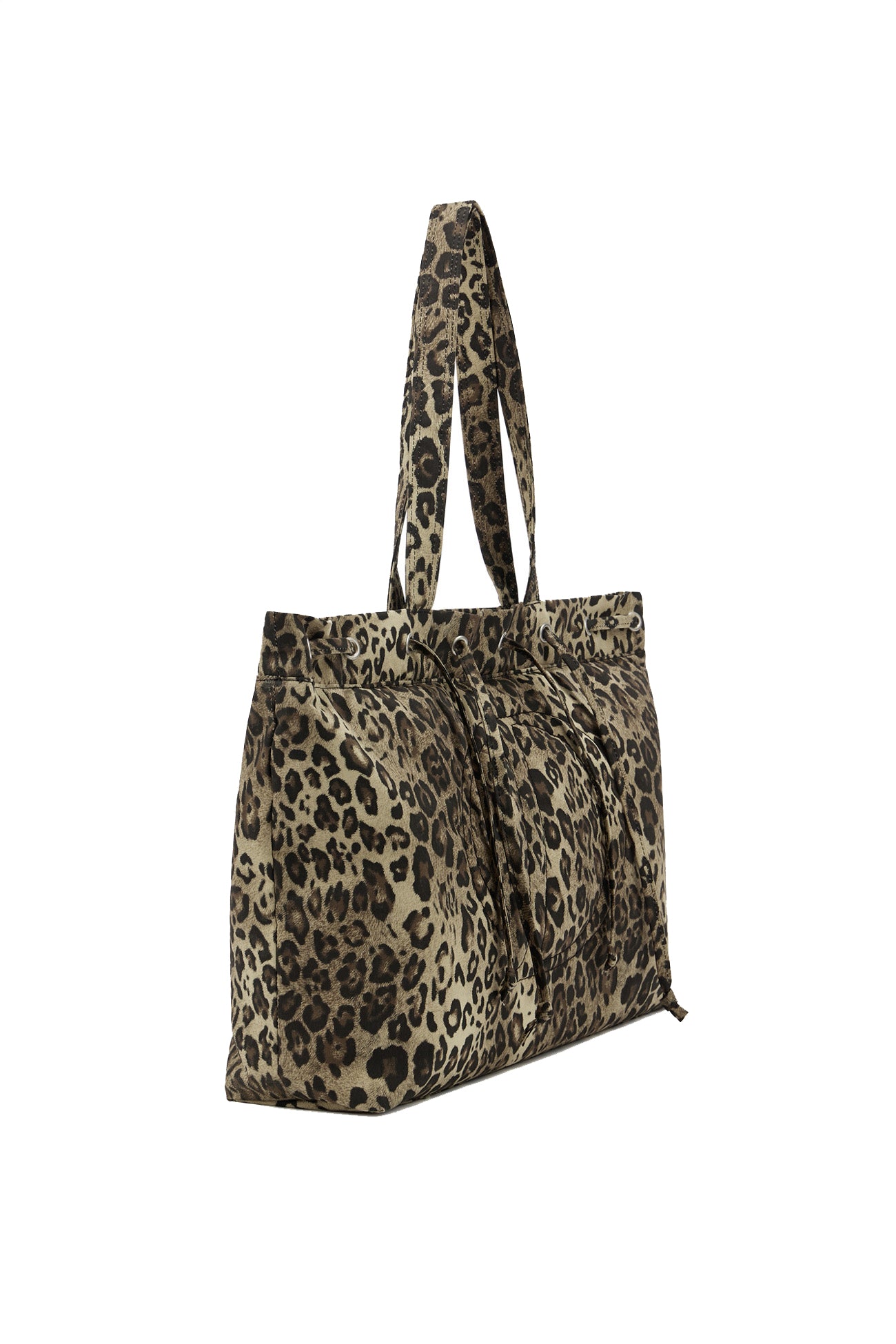 DEINET D STITCH PADDING BAG IN LEOPARD