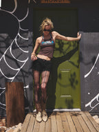 [asif calie] GURLS GLITER DOT SLEEVELESS BROWN