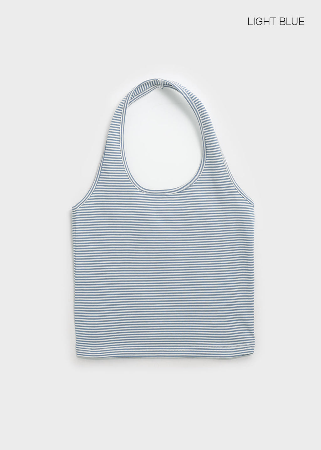 [韓國銷量破千][B-BASIC] Summer Stripe Halter Neck Top / 2colors