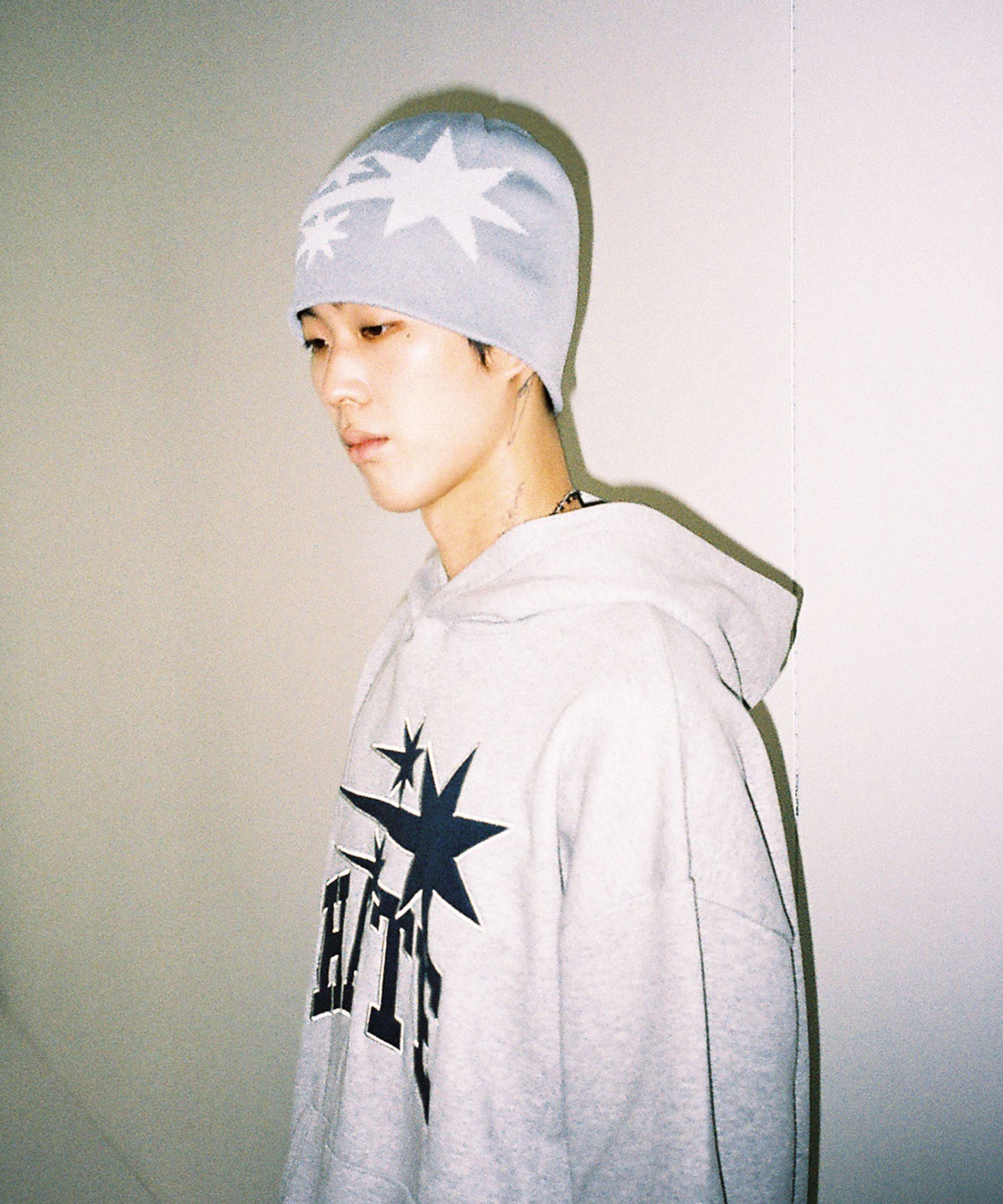 niceghostclub 3STAR BEANIE [GREY]