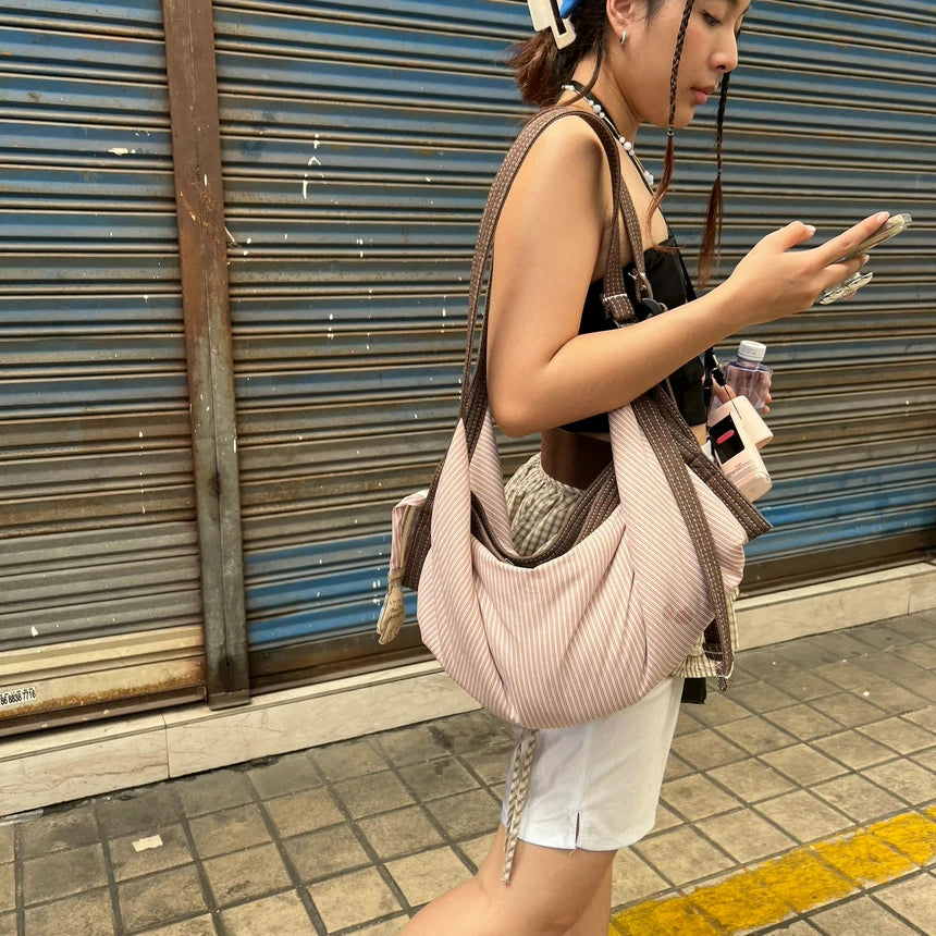 [香港現貨✨] [官方代理] Dachshund Bag - Apricot Strippy